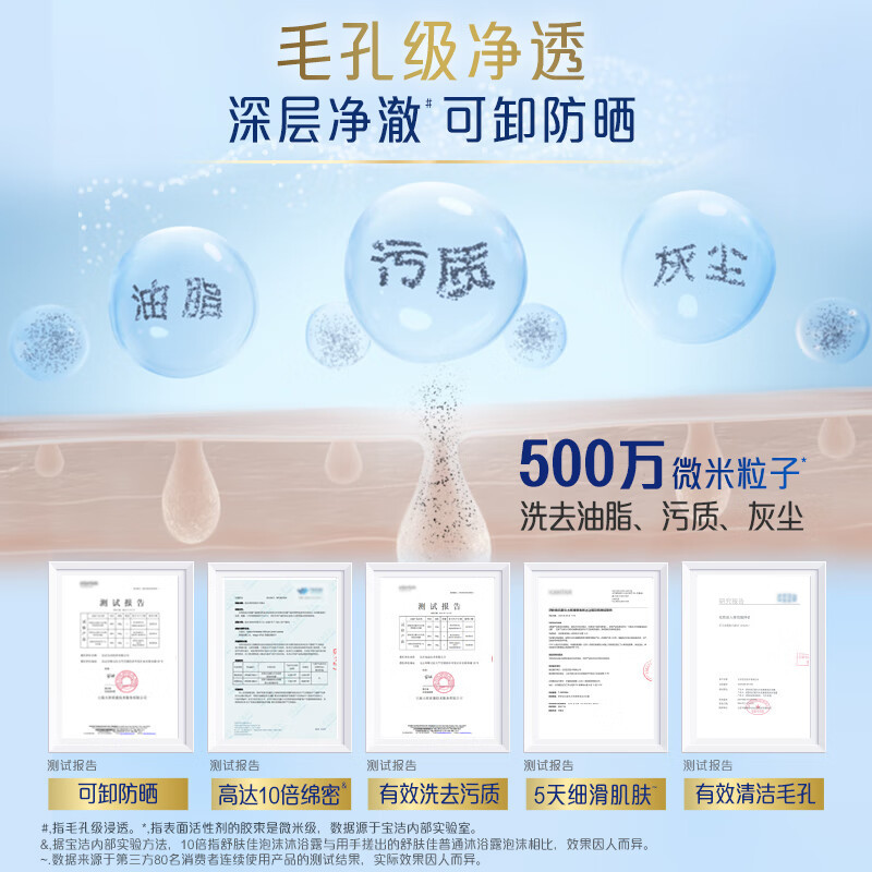 舒肤佳净透啫喱沐浴露 沉澈乌木玫瑰香780g 含果酸高清大图