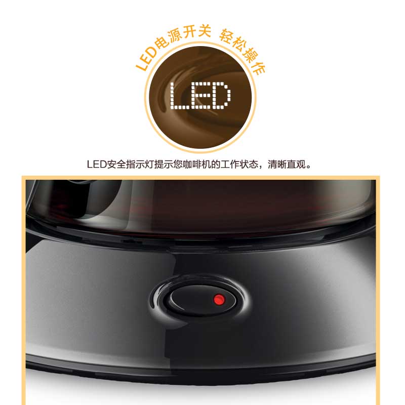 飞利浦(Philips) HD7432/20 咖啡机 家用滴漏式美式MINI咖啡壶高清大图