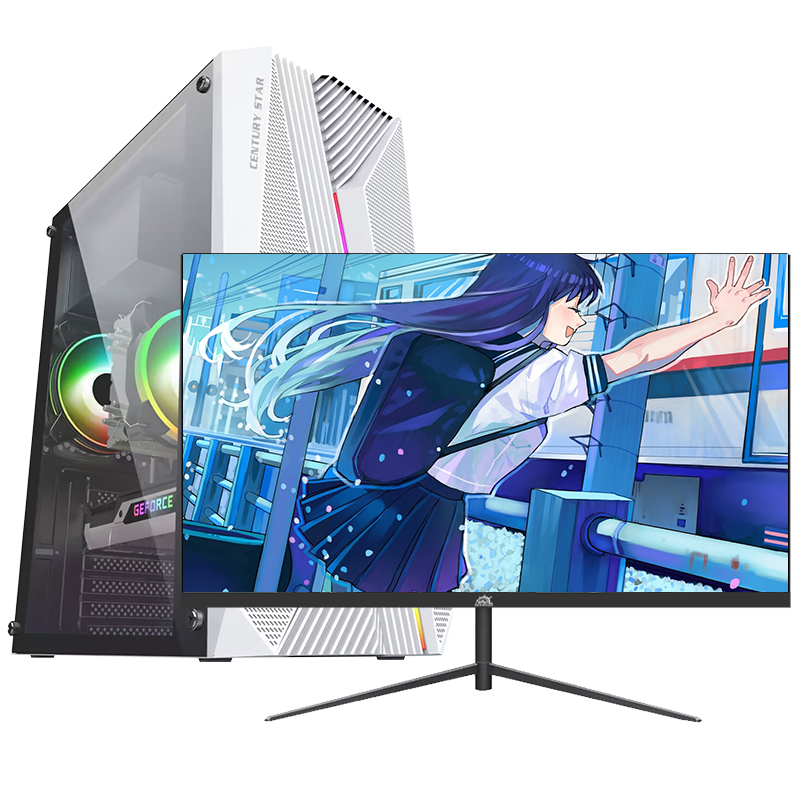 铭能 酷睿i5/8G高频内存/512G高速固态 SSD 台式电脑 台式机 电脑主机 组装电脑 DIY组装机 家用办公主机 台式机 组装机电脑商务娱乐影音学生电脑+27英寸显示器全套