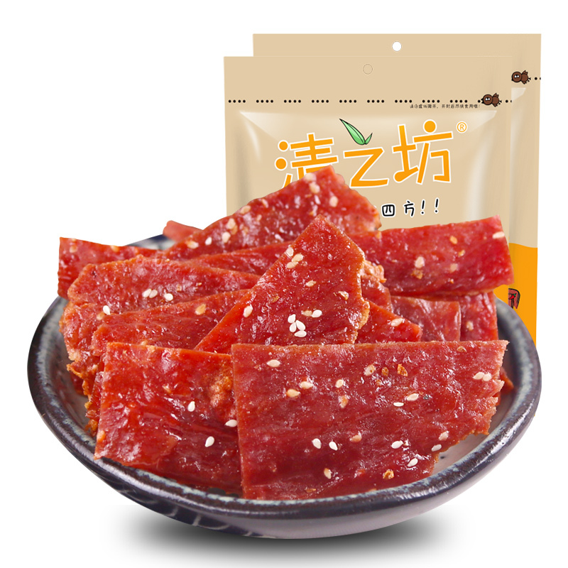 [限量]300g:原味+蜜汁+香辣 猪肉脯 靖江肉脯500g猪肉干清之坊肉脯靖江哼哼猪肉脯蜜汁休闲肉类小吃