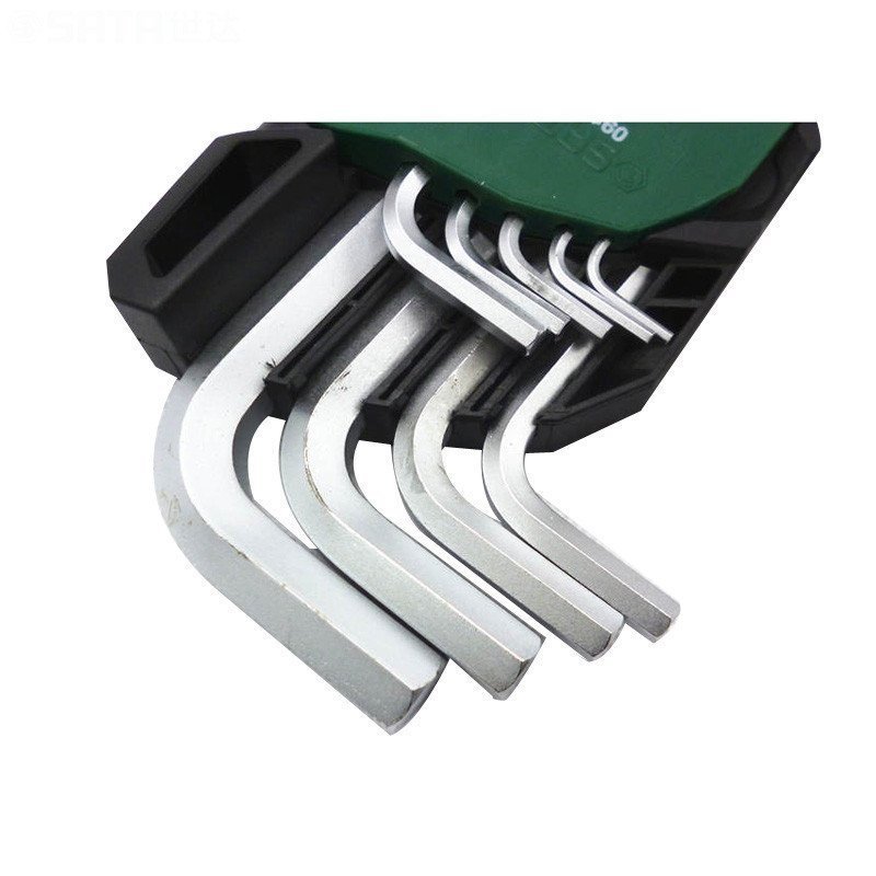 J世达(SATA)09110 10件加长内六角扳手组套10MM