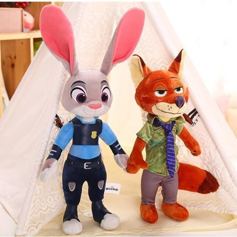 疯狂动物城兔子朱迪公仔狐狸尼克毛绒玩具布娃娃儿童生日礼物玩偶朱迪