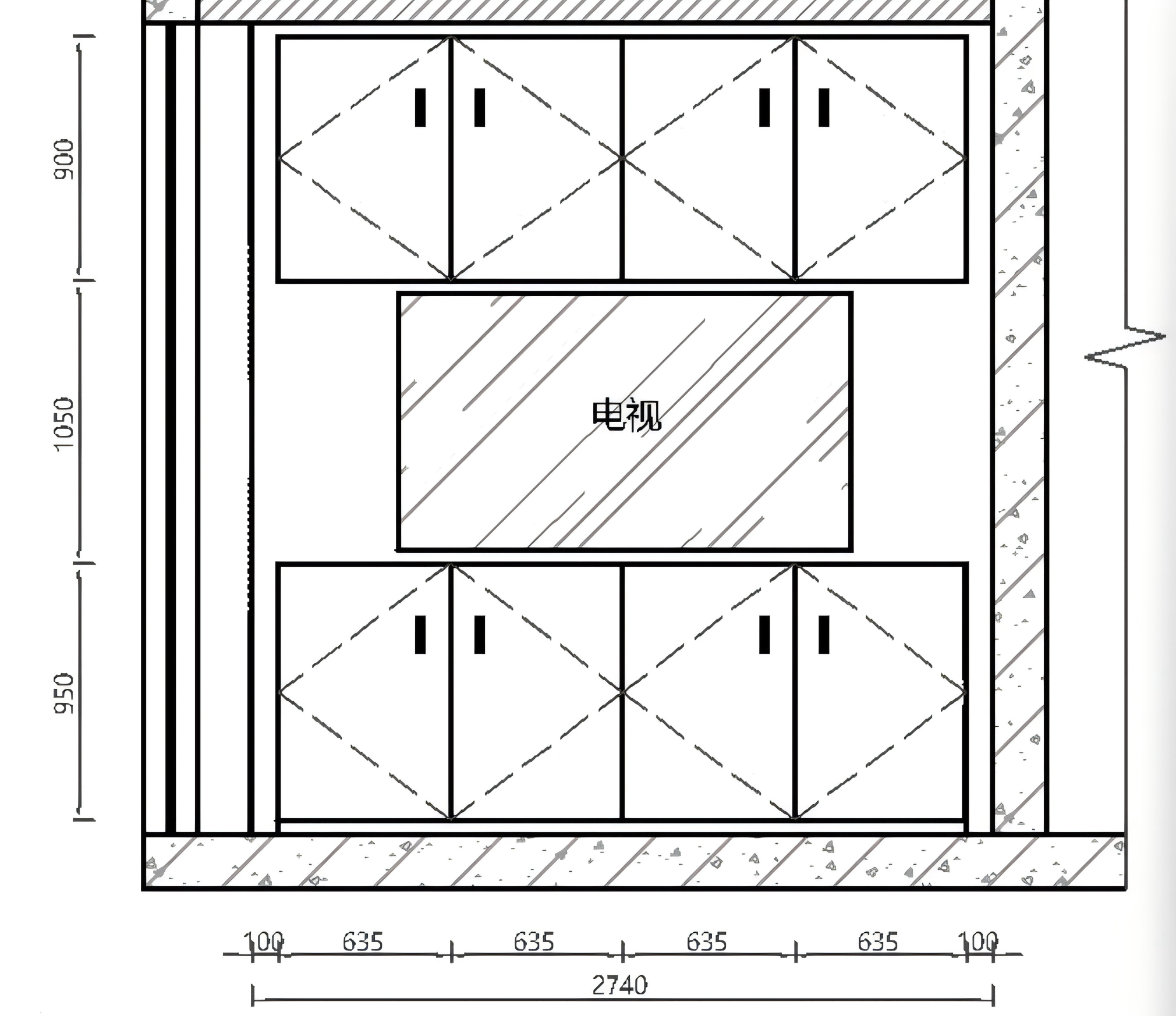 鑫麓都 XLD-HDG27 墙壁吊柜 2740*900*400 单位:个 木色高清大图