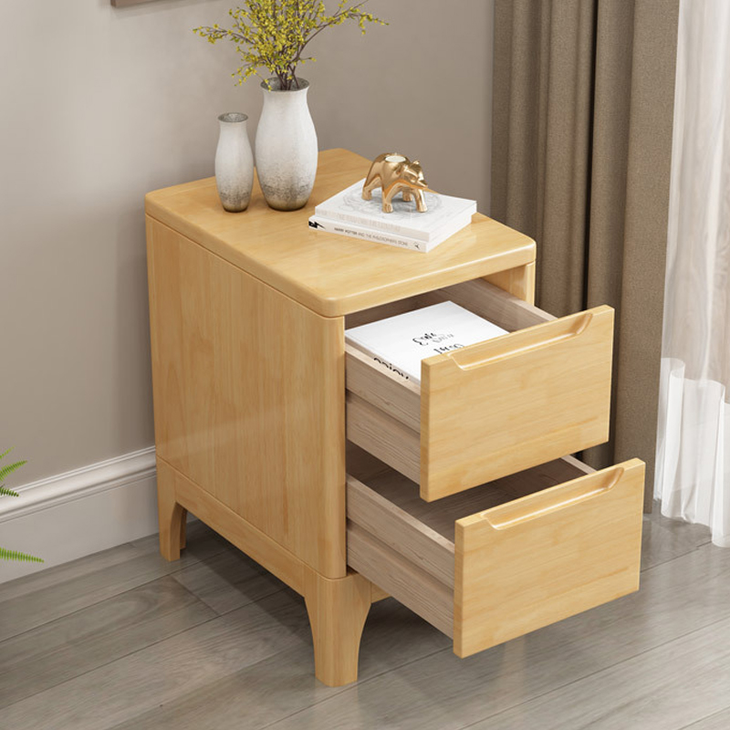 中豫鑫泽 ZYXZ4030901床头柜原木色床边收纳储物柜高清大图