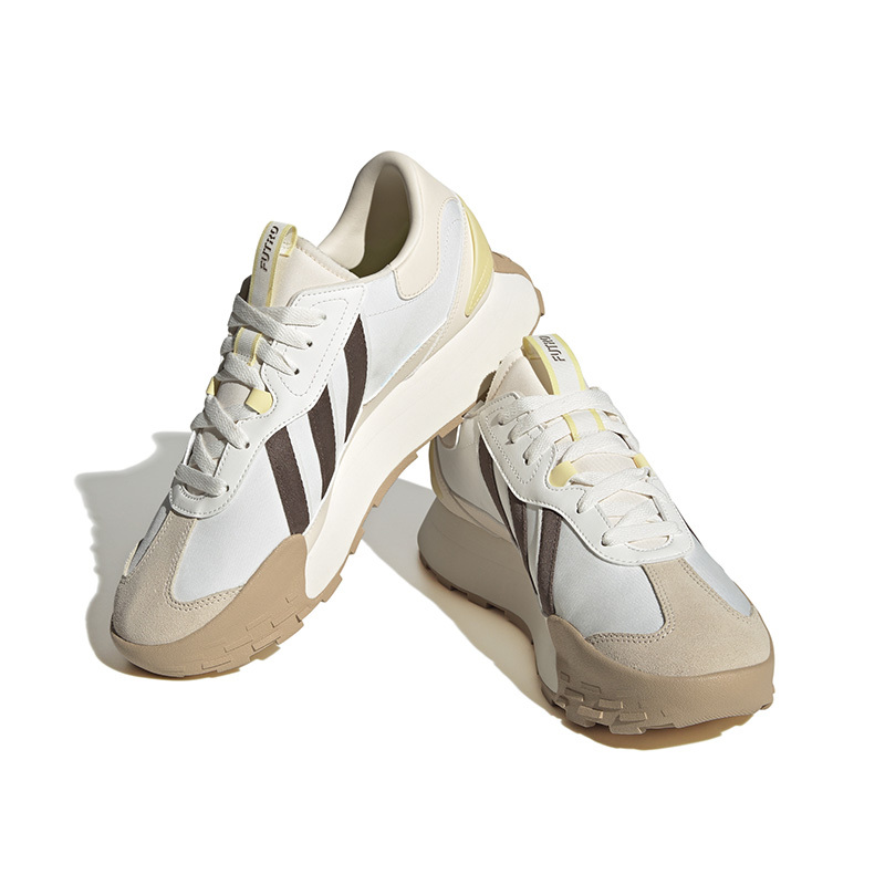 adidas neo Futro Mixr 减震防滑耐磨 低帮 运动休闲鞋 男女同款 白棕 IF8366