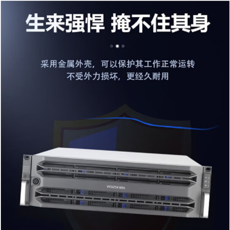 海康威视 磁盘阵列 3U机架式16盘位通用CVR(RAID) 网络存储设备 DS-A81016S/YGS含8T硬盘*1