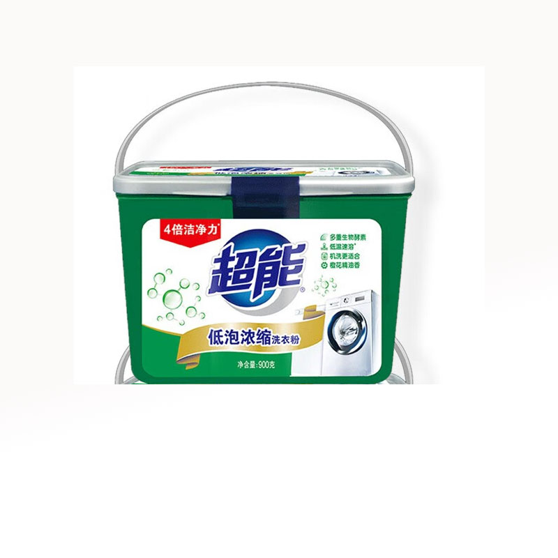 超能 低泡浓缩洗衣粉 900g*2