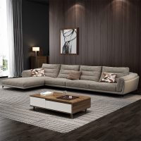 意式羽绒布艺沙发客厅组合简约现代北欧轻奢极简小户型科技布沙发_587_282 棉麻布+海绵坐+羽绒靠_单位+三位+贵妃