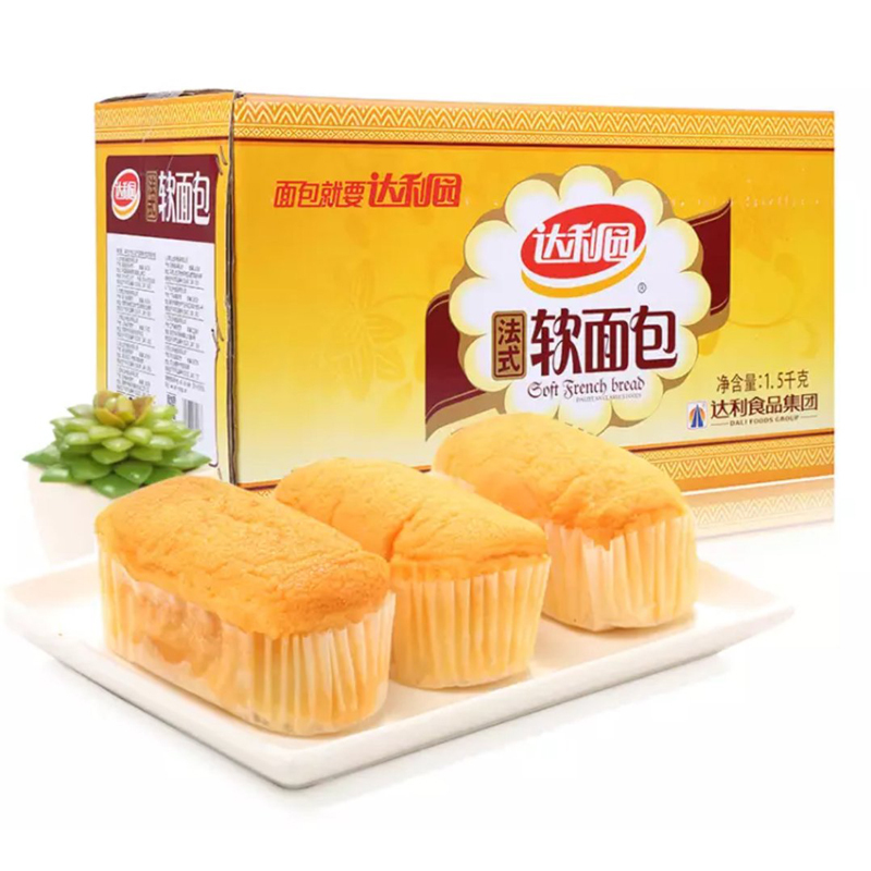 达利园软面包香奶味 营养早餐零食饼干蛋糕 1.5kg