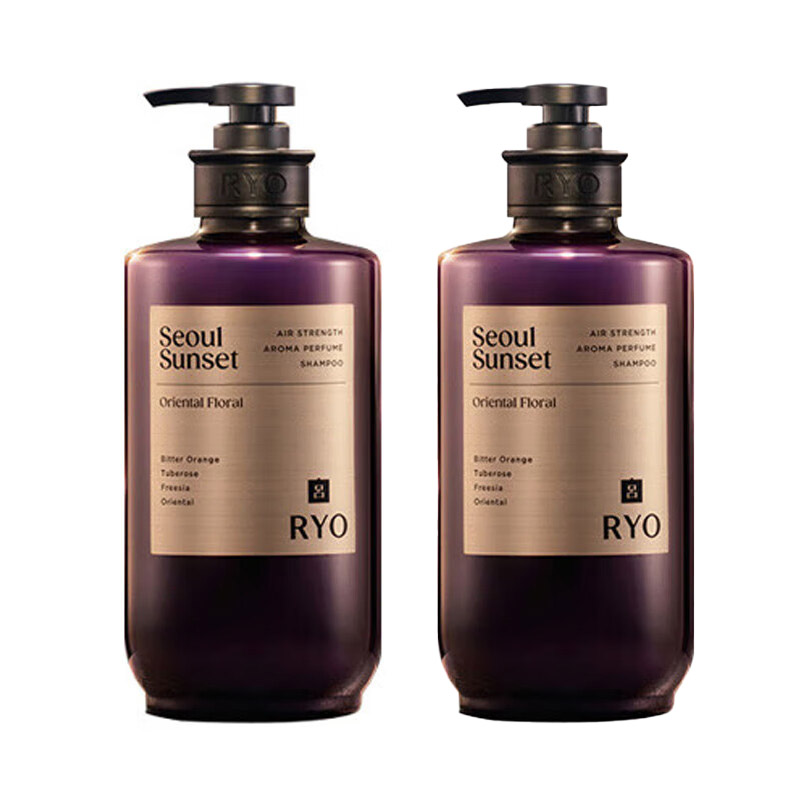 吕(Ryo)香氛吕洗发水 香味持久72小时留香控油蓬松 580ml*2(首尔落日)