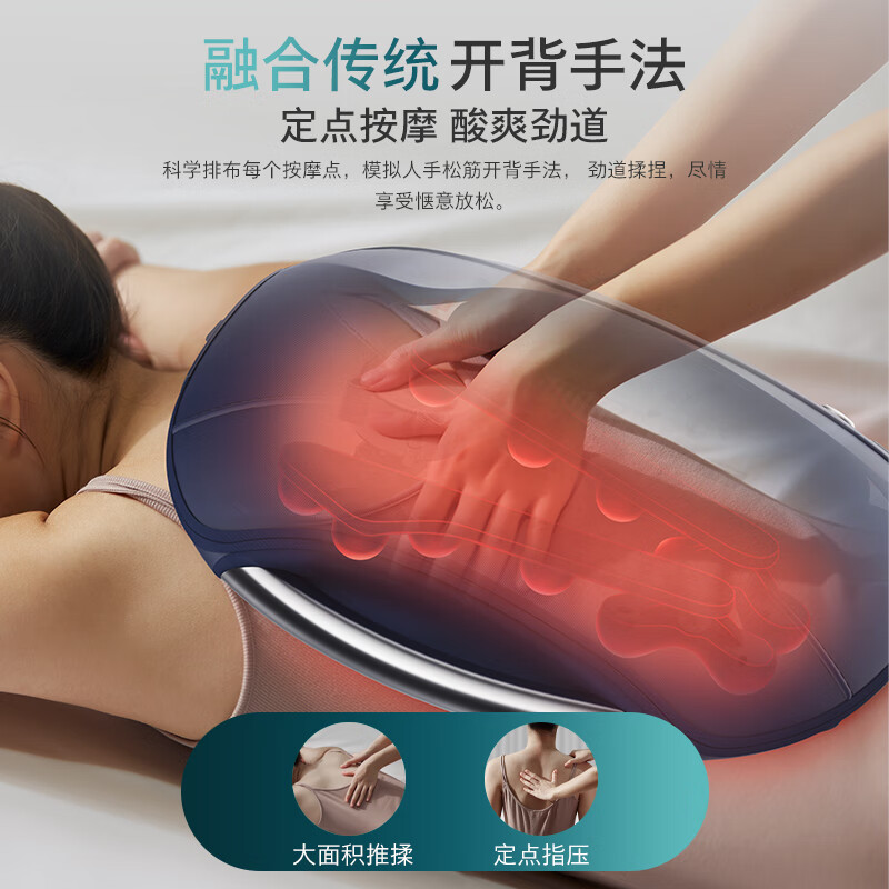 飞利浦肩颈按摩器S3000 红外热敷3D按摩头 智能恒温舒缓疲劳 人体工学设计轻巧便携高清大图