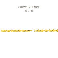 周大福爆闪鱼鳞葫芦黄金手链女足金首饰(工费:1520计价)F233863