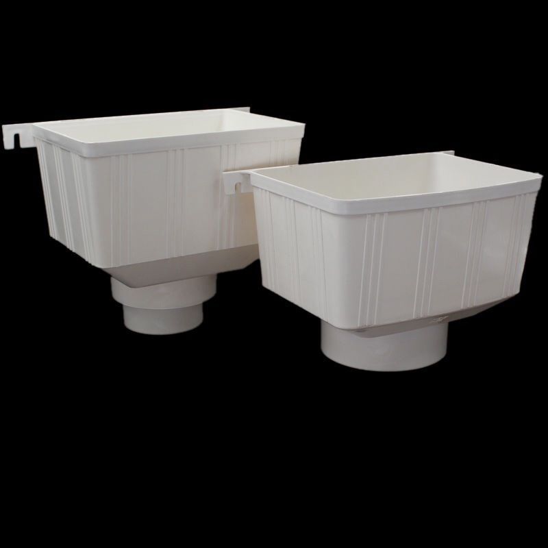 pvc雨水斗 落水漏斗 接下水集水管工程排水管件75 90 110 160 200