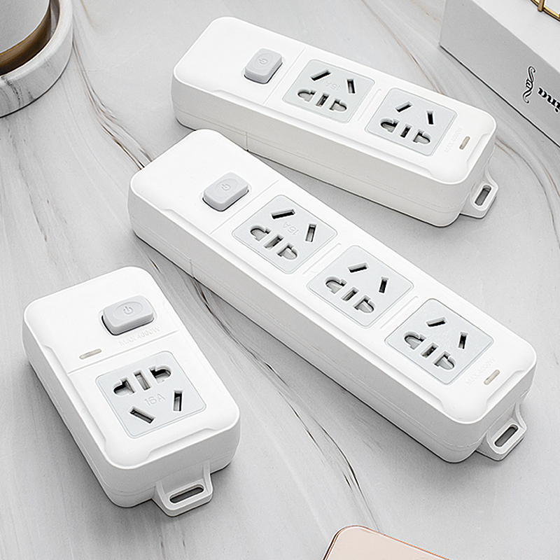 无线103d 无开关 自接线插板不带线插座无线插排插线板16a转10a大功率