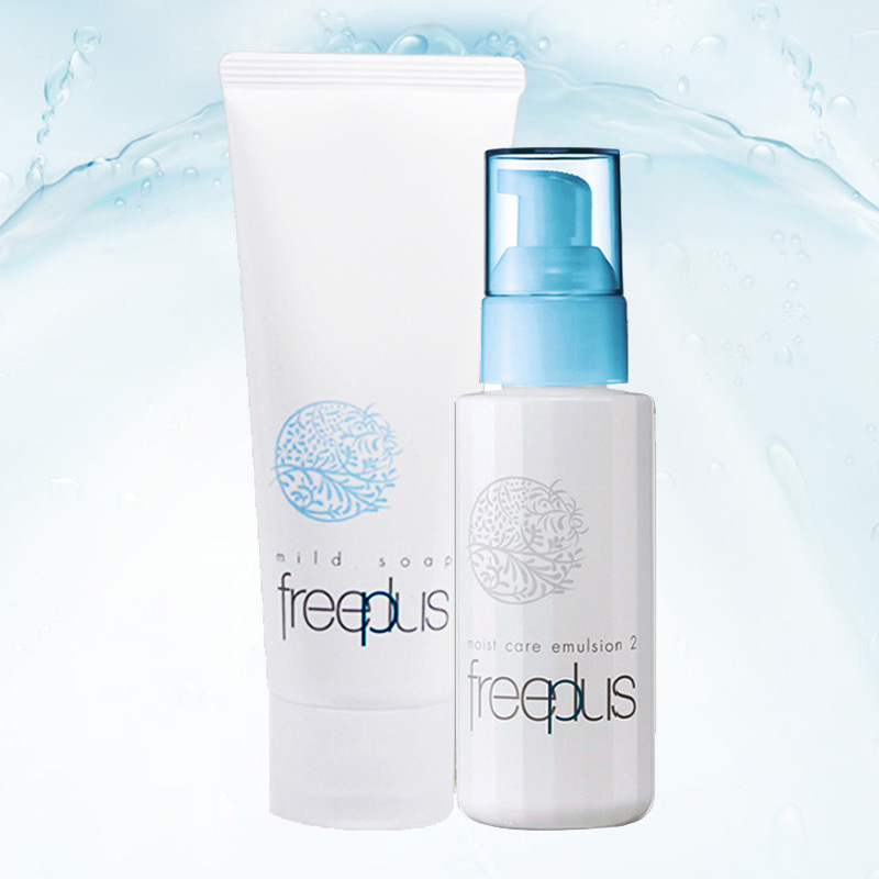 芙丽芳丝(freeplus)柔润两件套(洁面霜100g+柔润乳液100ml) (面部护肤 保湿补水 温和洁面)200g