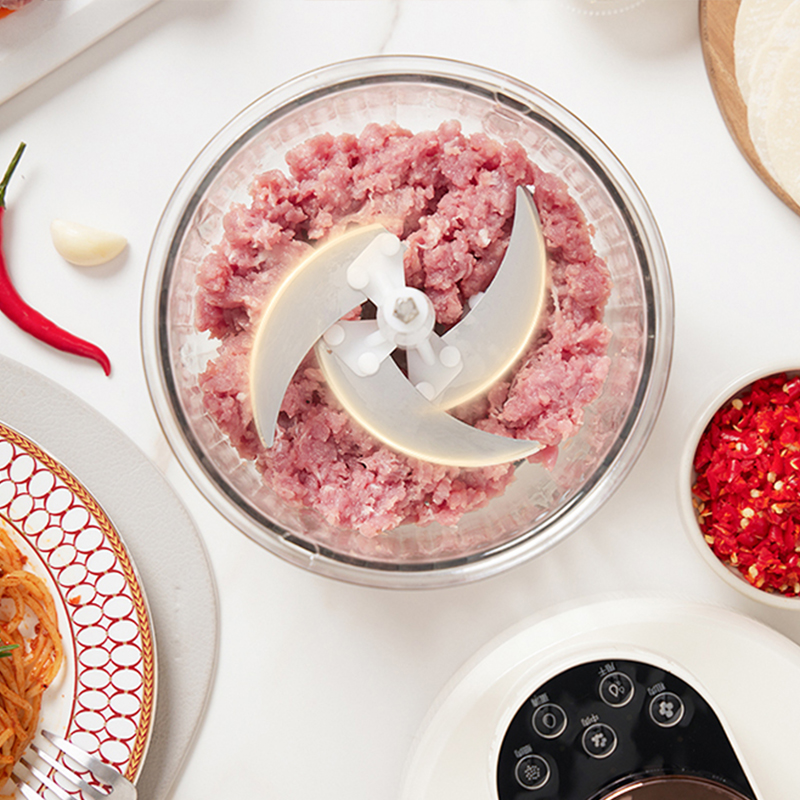 生活元素绞肉机2L轻音降噪动力强劲清洗方便智能款L24-H02高清大图