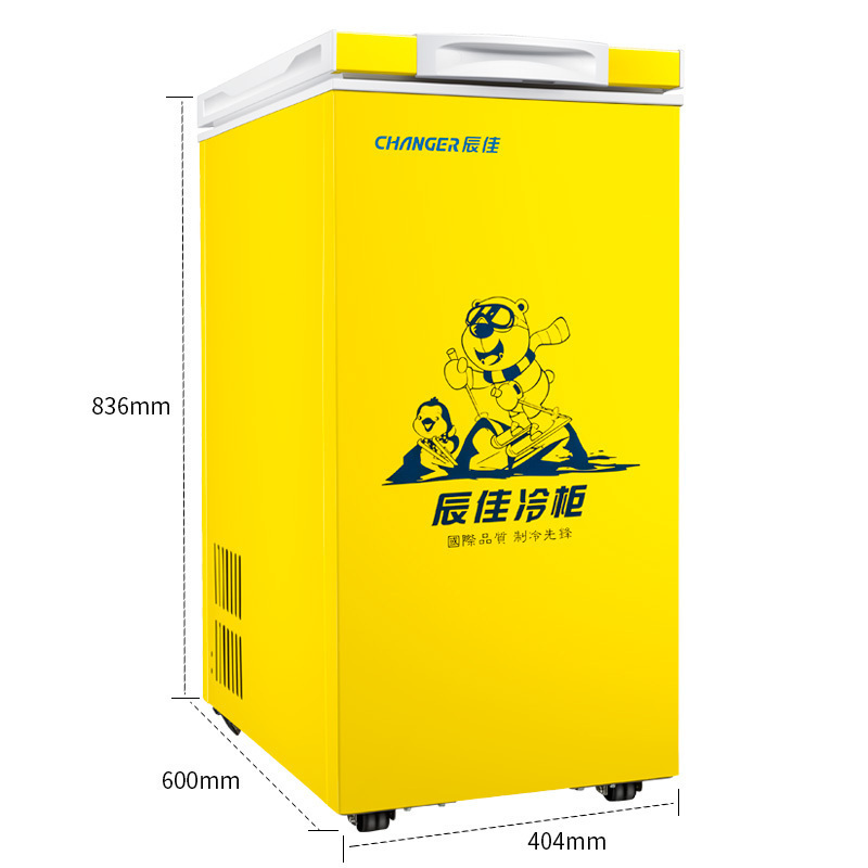 辰佳 (Changer)BC/BD(W)-70 70升小冰柜冷柜家用立式单门冷冻柜冷藏柜 黄色