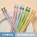 味家儿童恐龙合金筷子 3双任选