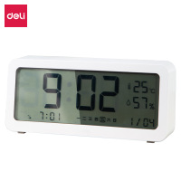 得力8827多功能电子钟(白色)只