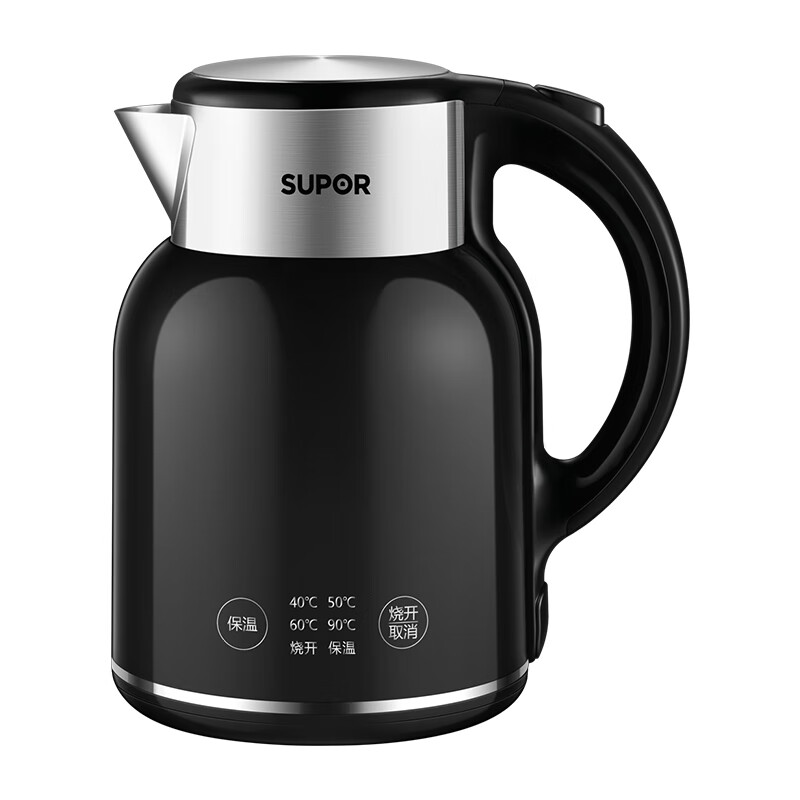 苏泊尔(SUPOR)电水壶1.7L电热水壶 316L不锈钢烧水壶 保温恒温 母婴冲奶粉开水壶全钢无缝SW-17T01A高清大图