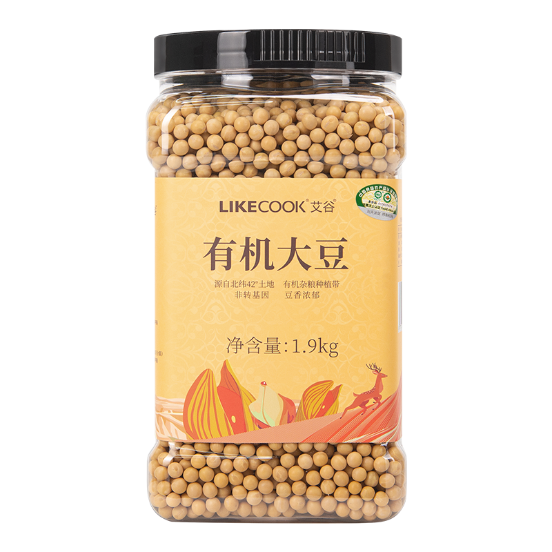 艾谷 有机大豆-1.9kg