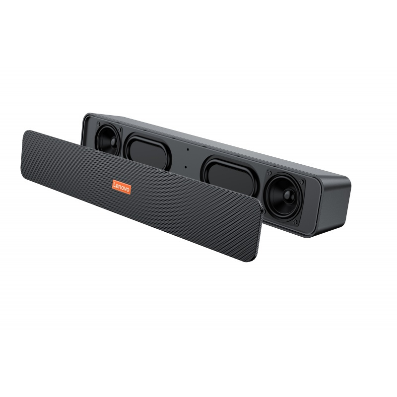 联想(Lenovo)BMS09桌面电脑音响音箱有线 台式机笔记本家用办公室 双喇叭双振膜 金属质感 HiFi立体声