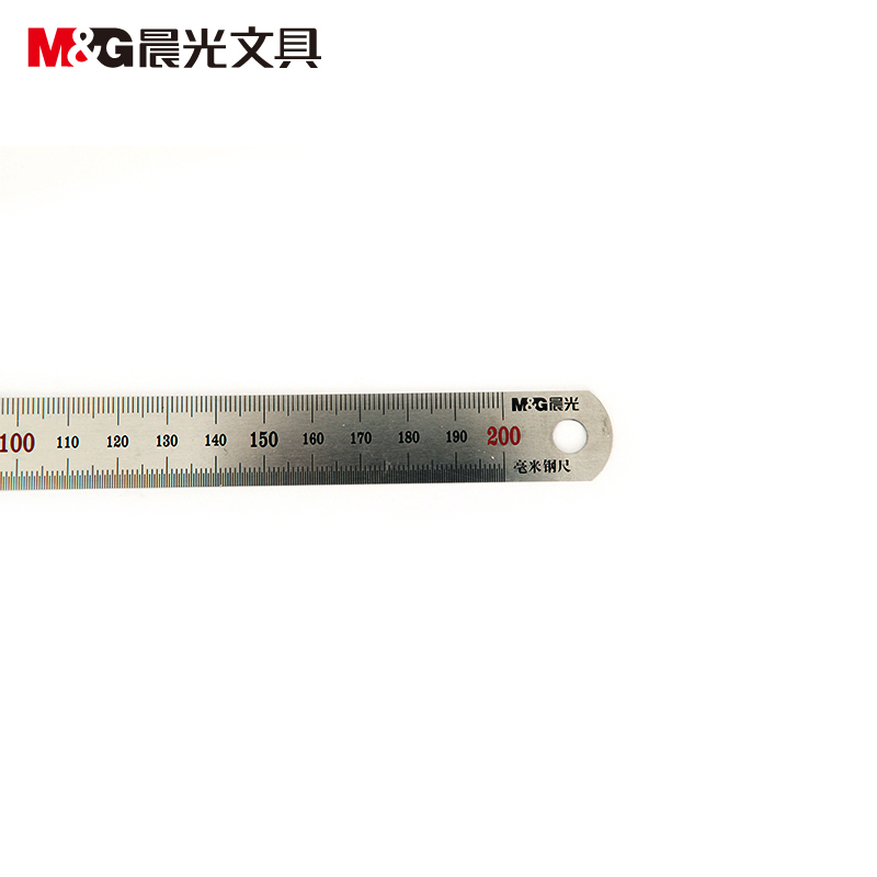 晨光 (M&G ) ARL 96119 200毫米钢尺5个装 钢尺高清大图