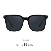 海伦凯勒(Helen Keller) 墨镜开车眼镜偏光太阳镜墨镜 H8956 H2151H03 深灰+黑框偏光