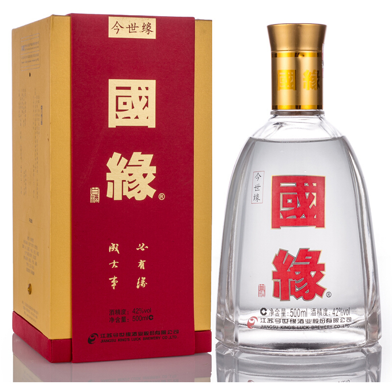 今世缘白酒 国缘精品单开 42度 500ml*6 整箱
