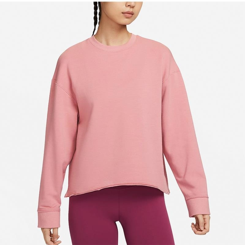 NIKE耐克卫衣运动休闲加绒保暖针织圆领女装套头衫DM6974-618 Z