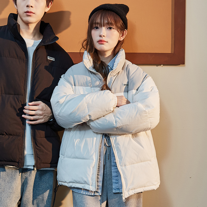 5折价1899元唐狮冬季新款情侣棉衣立领情侣装加厚男女棉服冬季外套