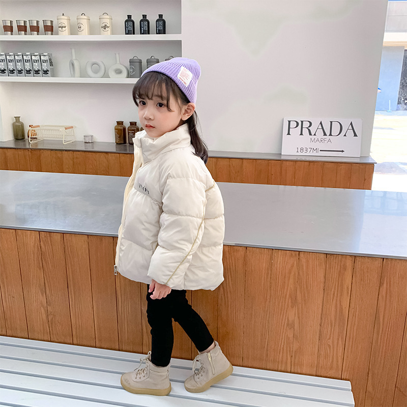 秋冬新款中小童羽绒棉服女童韩版面包服棉袄外套上衣