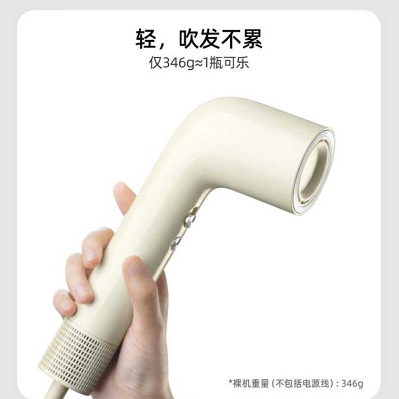 有色(yoose) 家用大风力速干负离子护发电吹风筒 S2 白色高清大图