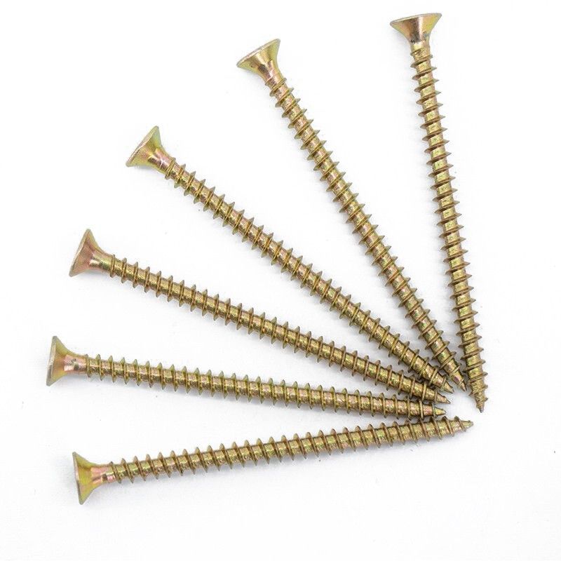 hkqs-47 米字双沉头纤维板钉 彩锌自攻螺丝自攻钉 木螺丝钉平头干壁钉