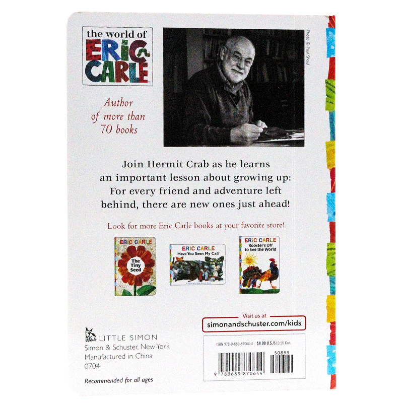 [正版]寄居蟹的家 A House for Hermit Crab 英文原版绘本 卡尔爷爷 艾瑞卡尔Eric Cral高清大图