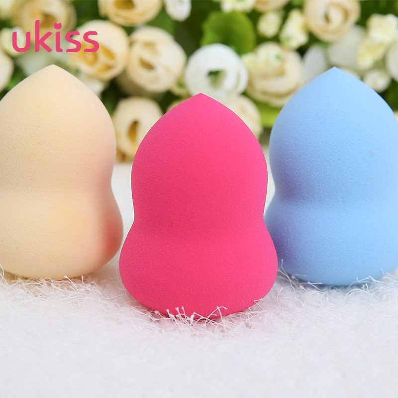 [第二件0元]UKISS/悠珂思葫芦海绵化妆海绵美容化妆工具美妆蛋干湿两用粉扑 浅蓝色