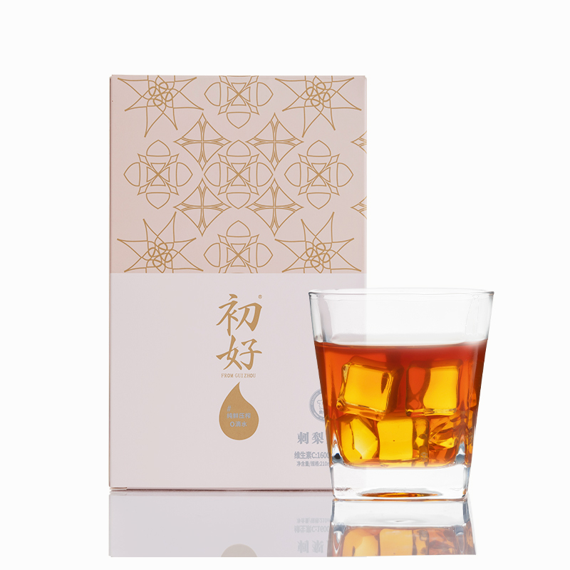 初好 刺梨原浆(粉色国潮版)30ml*7袋/盒高清大图
