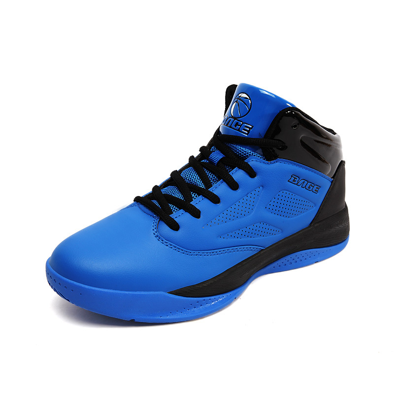 八哥篮球鞋男鞋正品春季款高帮运动鞋男透气耐磨减震防滑战靴黑宝兰42