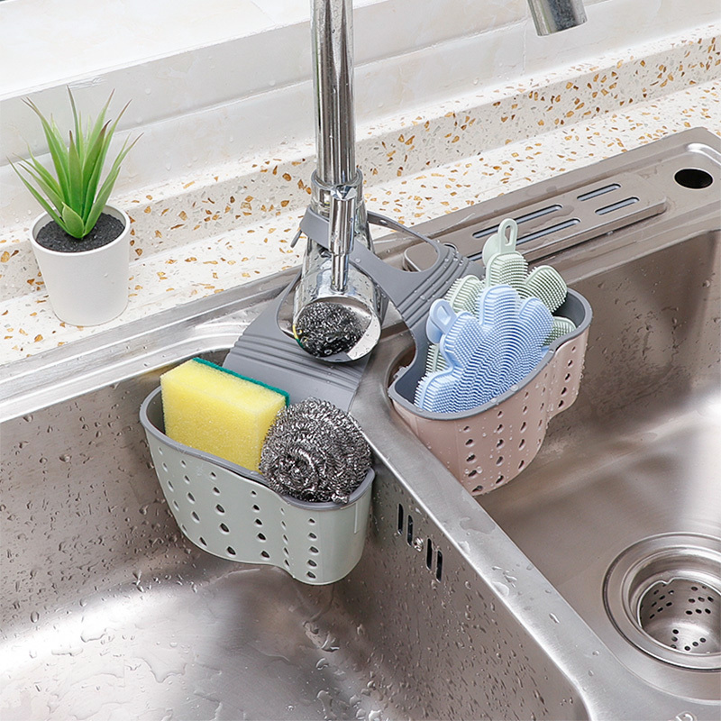 水水池塑料沥水篮收纳挂篮袋厨房小用品厨具置物沥水篮