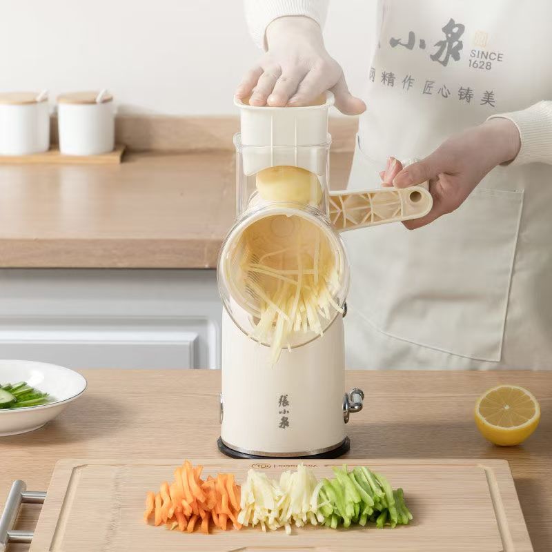 张小泉 多功能切菜器 家用切丝神器 不锈钢切片手动刨丝套装高清大图