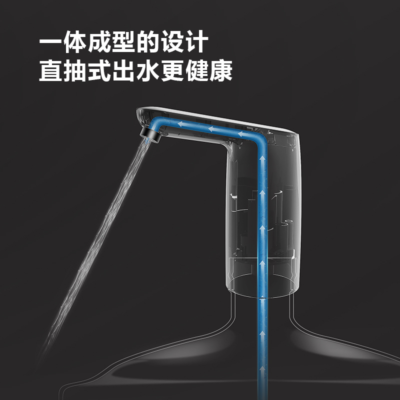 飞利浦(Philips)桶装水电动抽水机纯净水水泵上水器家用矿泉水压水器自动电动上水器白色小白豚AWP1720(两只装)