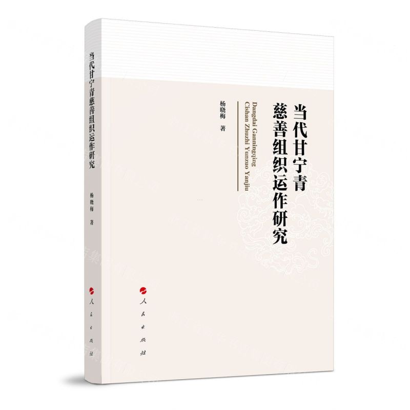 [N]当代甘宁青慈善组织运作研究-9787010258379高清大图