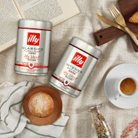 illy意利阿拉比卡深度烘焙咖啡豆250g原装罐装意式拼配