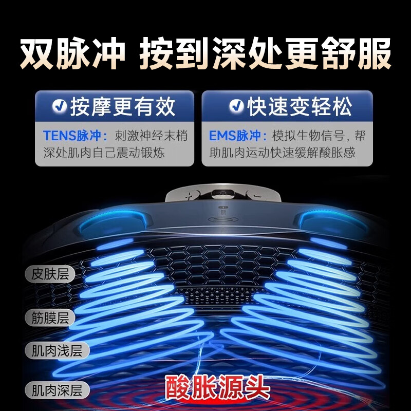 SKG腰部按摩仪K3二代时尚米白色/藏蓝色高清大图
