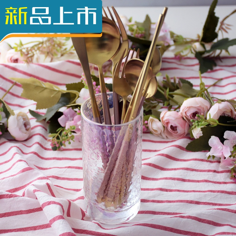 haoyangdaoouding樱花粉金刀叉搅拌勺