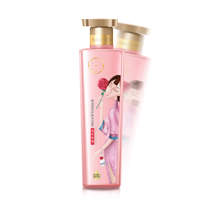 百雀羚(PECHOIN) 三生花精油香氛沐浴液 (风中玫瑰) 800ml