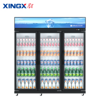 星星(XINGX)展示柜 饮料冰柜冷藏柜 商用立式玻璃门冷柜超市大容量展示柜LSC-1220YL