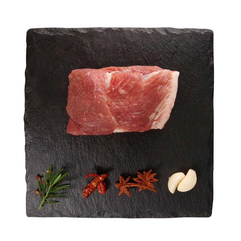 得利斯 欧得莱黑山猪颈背肉500g 生肉新鲜整肉原切冰鲜土猪肉瘦肉