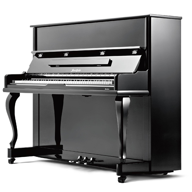 圣卡罗120fpeh立式钢琴家用初学者高校教学琴视频