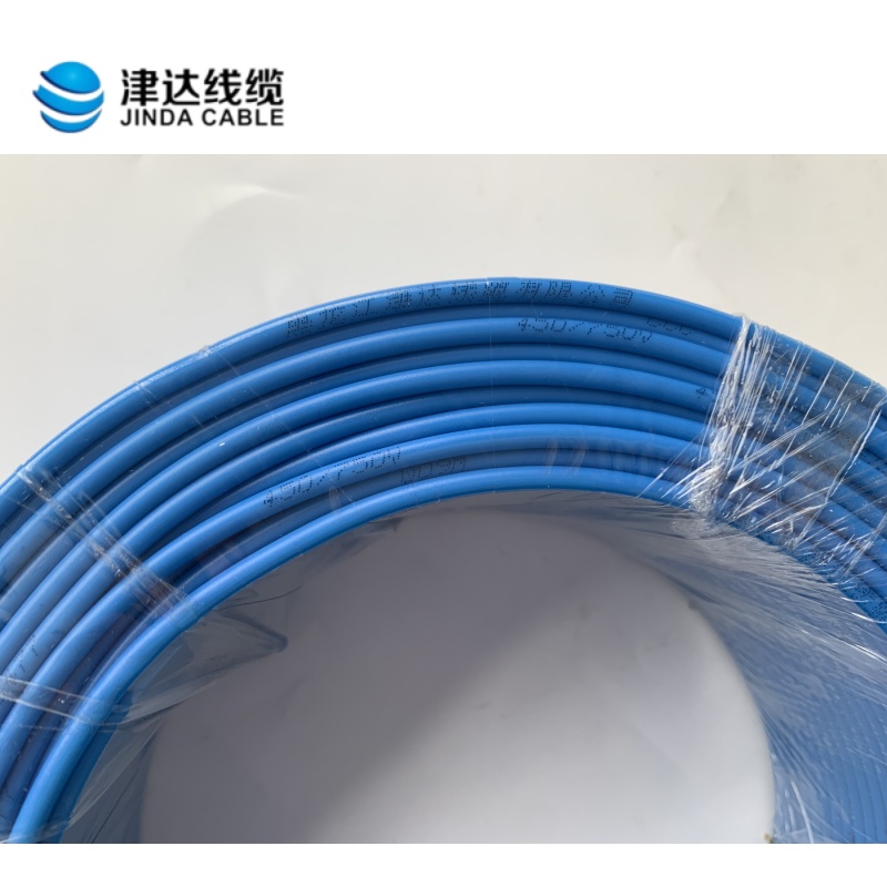 津达 铜芯软电线BVR4蓝色450/750V 米高清大图
